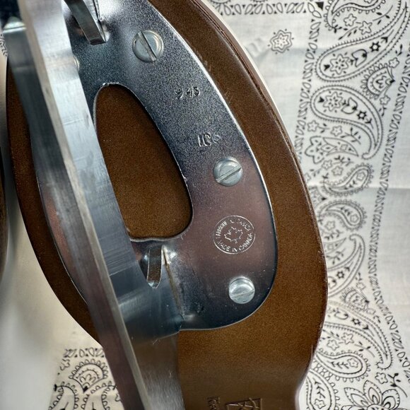 New Riedell Figure Skates Women Sz 6 Model 117 White Toe Pick Blades Canada Flaw - Picture 10 of 12